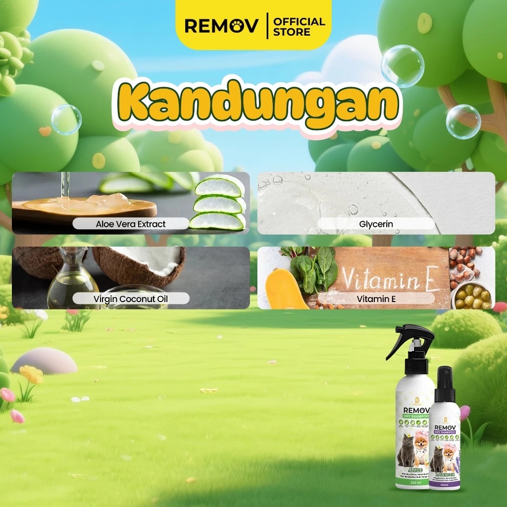 Remov Pet Dry Shampoo