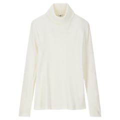 Women HEATTECH T-Shirt Fleece Turtle Neck