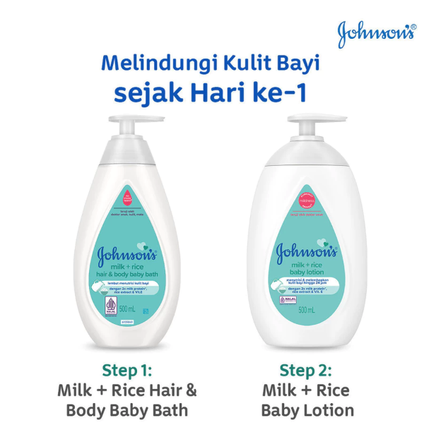 Johnson & Johnson Indonesia Johnson's Baby Milk + Rice Baby Lotion