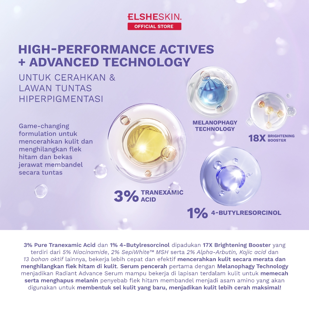 Elshe Estetika Nusantara Elsheskin Radiant Advance Serum