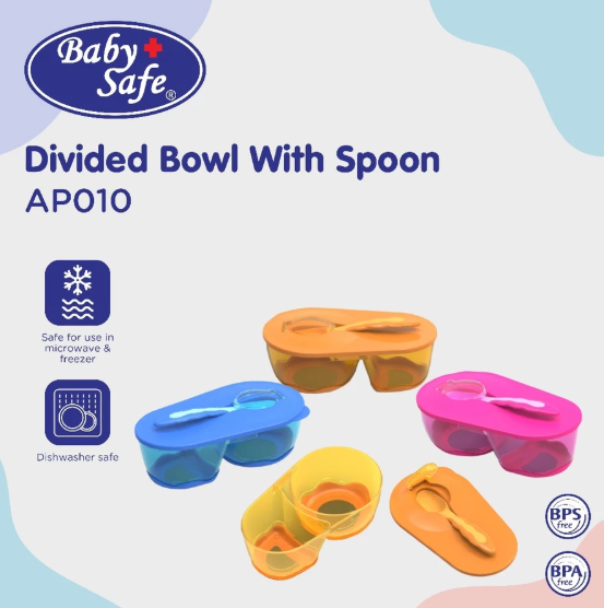 Lynea Primisima BabySafe Divided Bowl with Spoon AP010