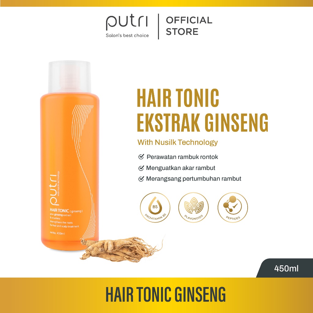 Paragon Technology and Innovation Putri Bundle Set Hair Tonic Ginseng & Candlenut Oil