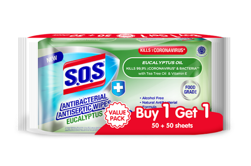 Antibacterial Antiseptic Wipes Eucalyptus