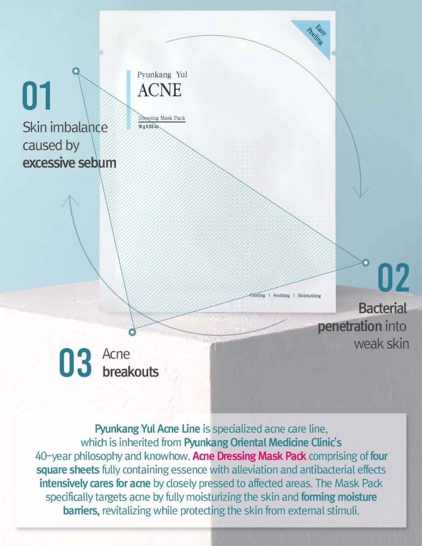  Pyunkang Oriental Medicine Clinic  Pyunkang Yul Acne Dressing Mask Pack 