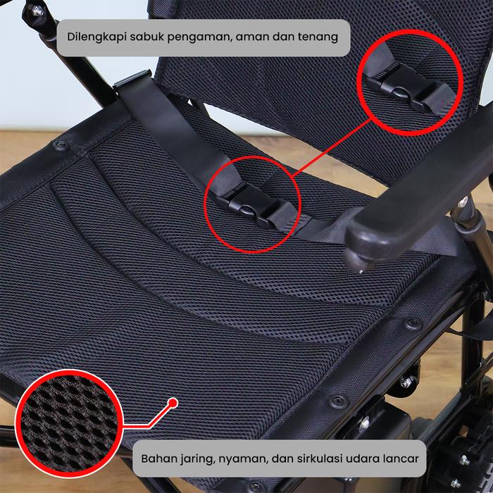 ALKESPRO Kursi Roda Elektrik Lipat  4