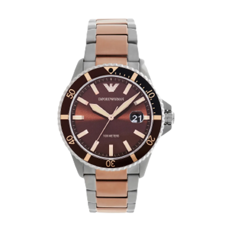 Three-Hand Two-Tone Stainless Steel Watch 2