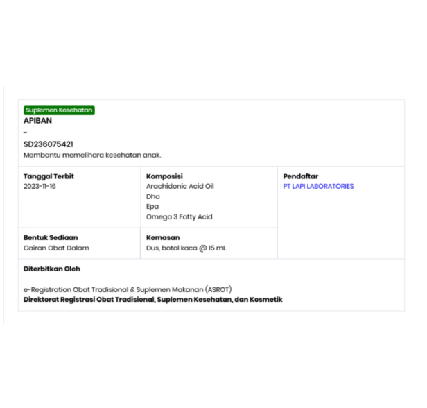 LAPI Laboratories Apiban® Drops