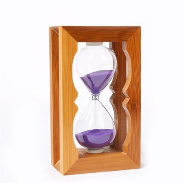 Pajangan Jam Pasir Kayu