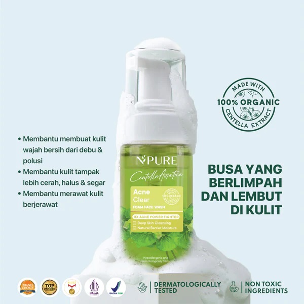 Penta Natural Kosmetindo N'PURE Centella Asiatica Face Wash
