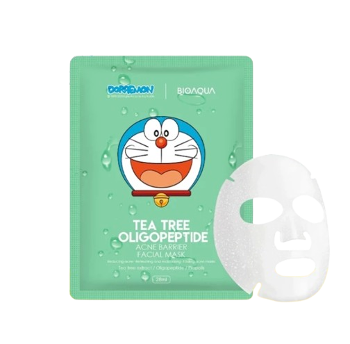 BIOAQUA x Doraemon Tea Tree Oligopeptide Acne Barrier Facial Mask