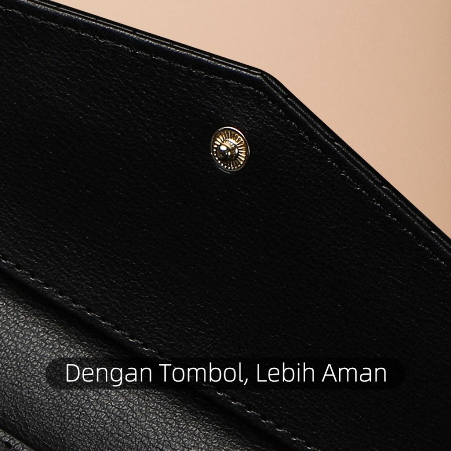 Dompet Wanita Twill Tiga Kali Lipat Panjang 5