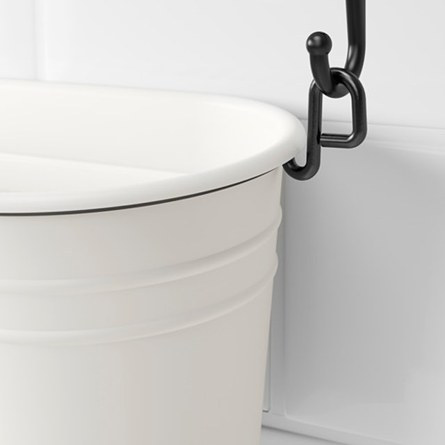 IKEA FINTORP Stand Bumbu, Putih/Hitam 402.020.82