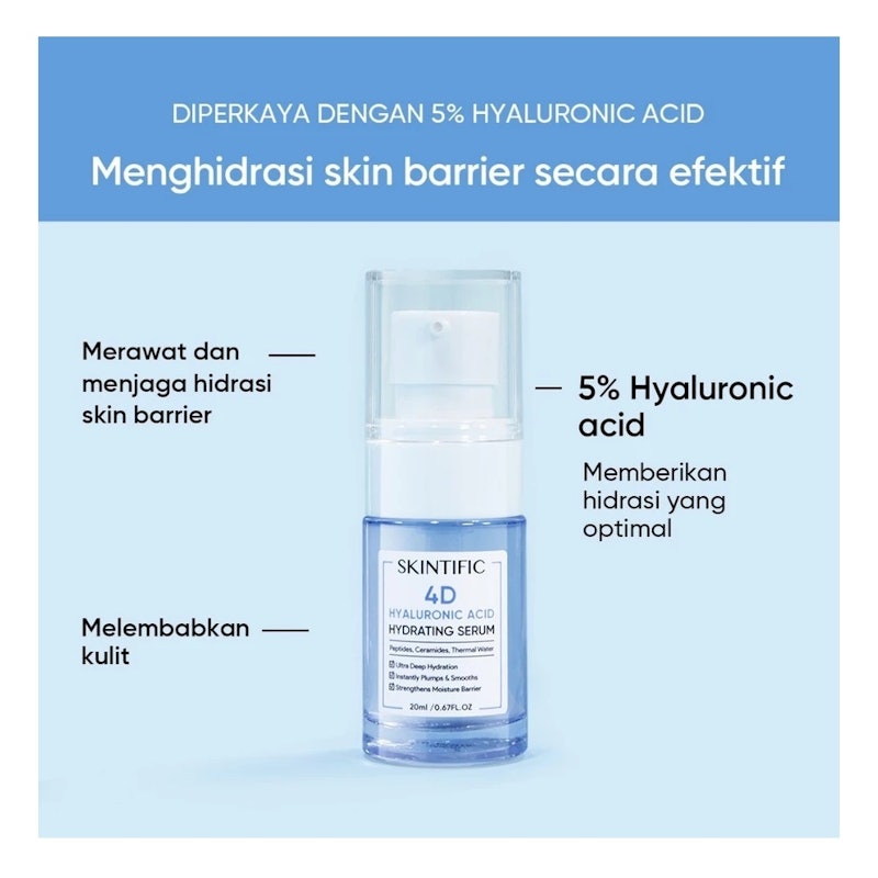 SKINTIFIC 4D Hyaluronic Acid Hydrating Serum 3