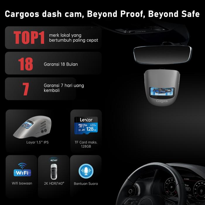 Cargoos  Dashcam 2K   Mirai E