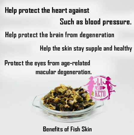 La Keto  Crispy Seasoned Salmon Fish Skin 