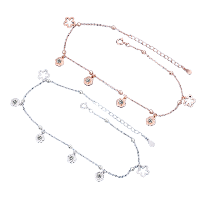 Snowflakes Anklet, Flower Anklet, Rabbit Anklet 1