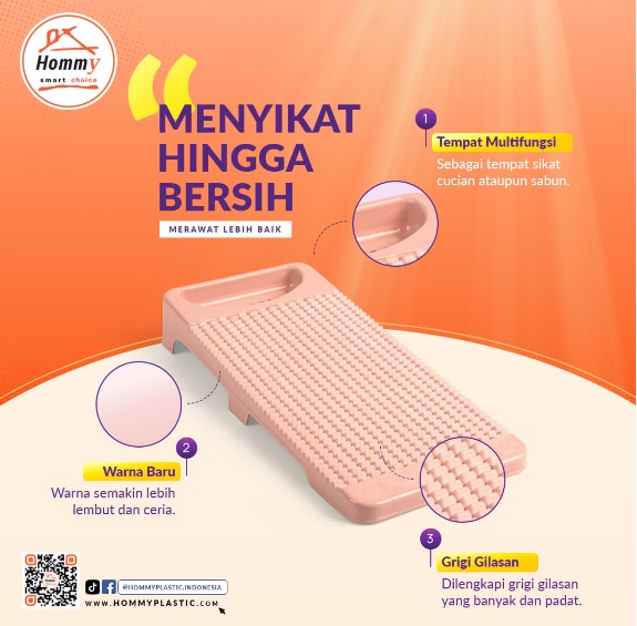 Hommy Papan Gilasan Plastik Ursula HMY-BTH-URL-7220