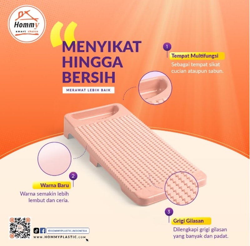 Papan Gilasan Plastik Ursula 2