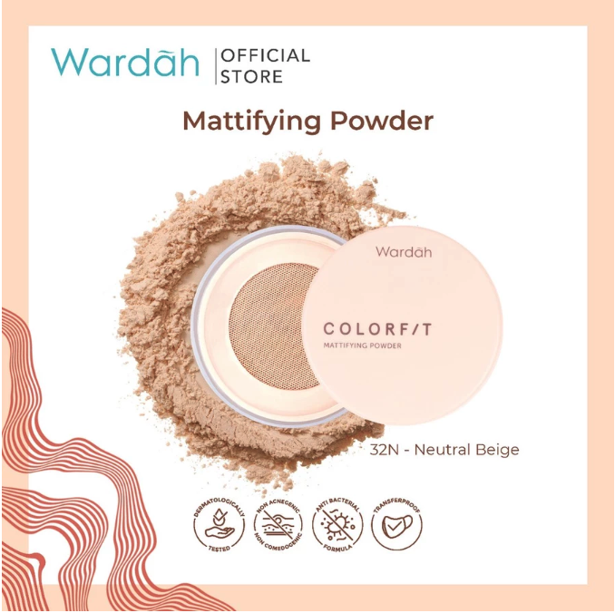 Paragon Technology and Innovation Wardah Colorfit Mattifying Powder 32N Neutral Beige