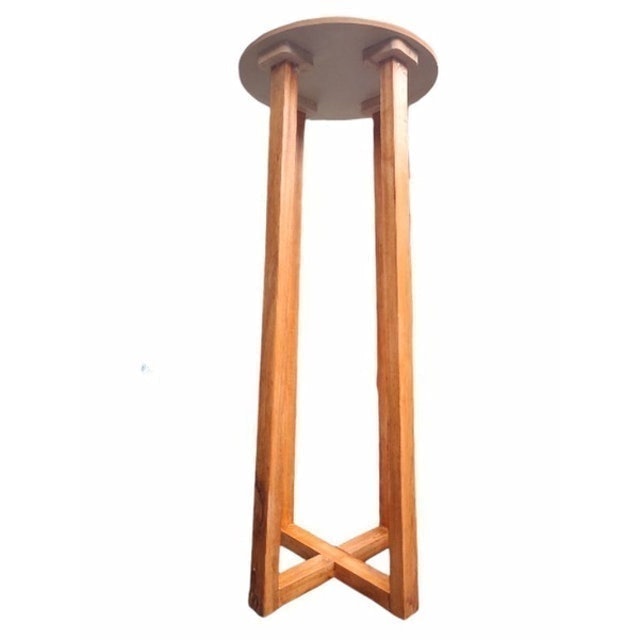 saMju Homedecor Meja Bar Minimalis Bulat Tinggi Scandinavian Japandi