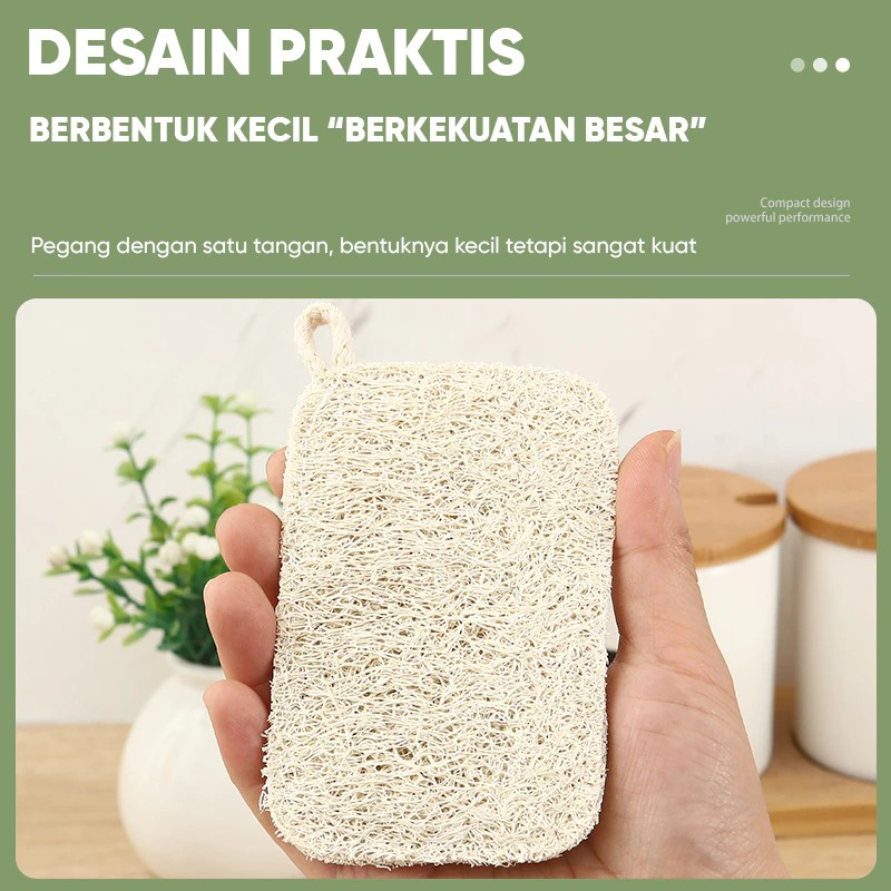  ZOLELE Sabut Cuci Piring Spons Loofah 