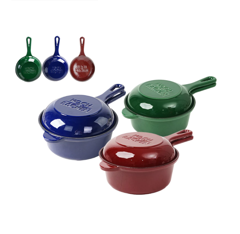 Koch&Backen® Enamel Cast Iron 2in1 Deep Fry Pan 1