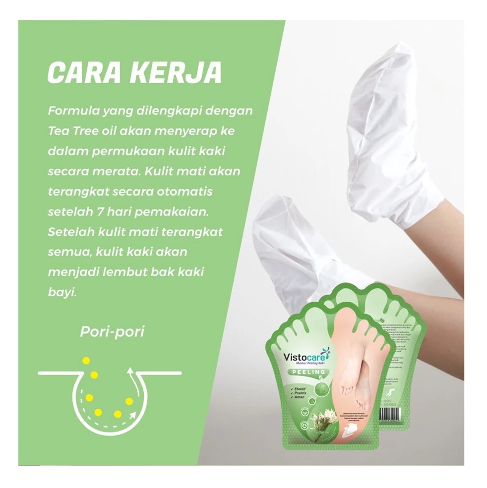 Indotama Glory Vistocare Masker Peeling Kaki Pedicure