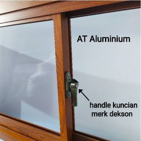  Jendela Aluminium Sliding Serat Kayu