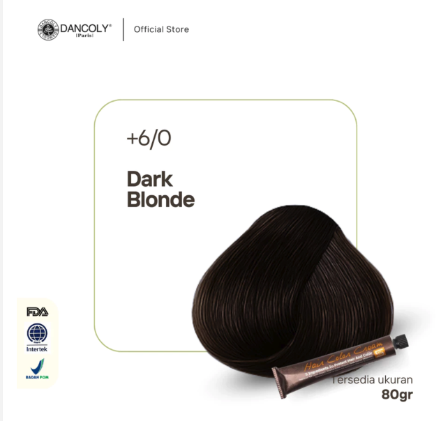 Dancoly Cosmetique Dancoly Hair Color Cream +6/0 Dark Blonde