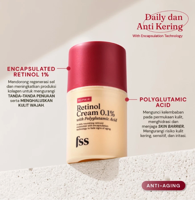 Pillar Brite Care For Skin's Sake Retinol Cream 0.1% with Polyglutamic Acid