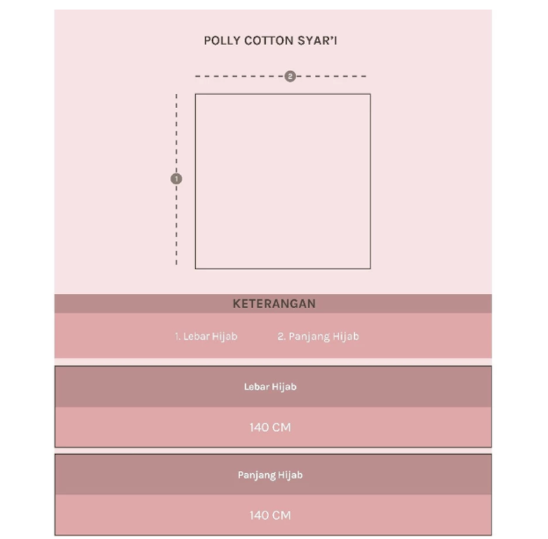 Lozy Hijab Polly Cotton Square Syari 5