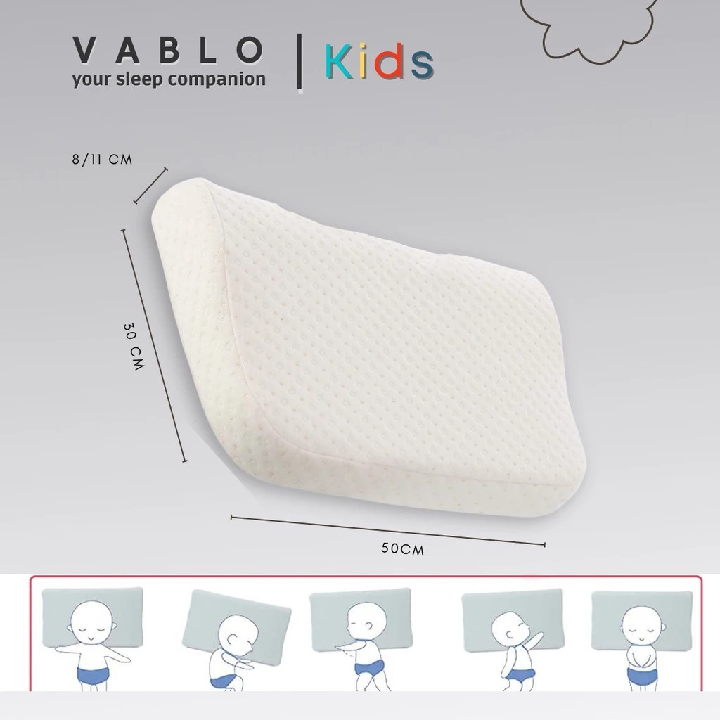  Vablo Kids Royal Junior Contour Memory Foam Pillow