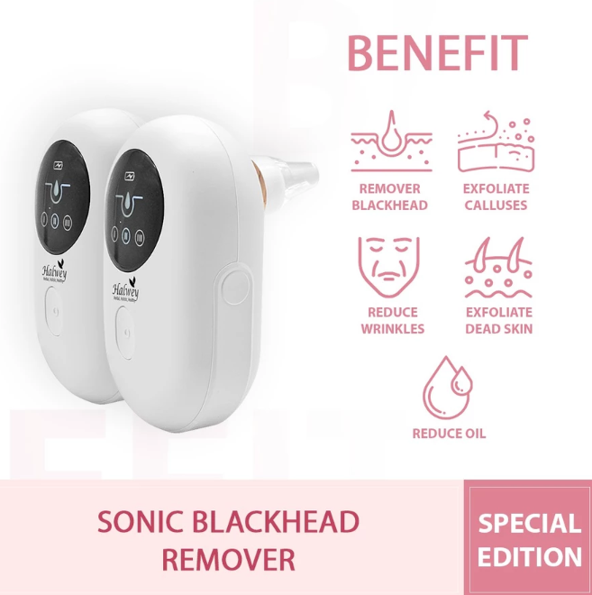  Halwey New Sonic Blackhead Remover with 3 Level Smooth