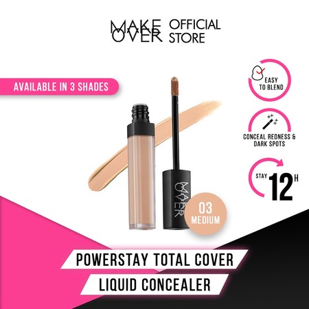 Paragon Technology and Innovation MAKE OVER Powerstay Total Cover Liquid Concealer 03 Medium