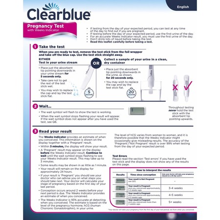 SPD (Swiss Precision Diagnostics) Clearblue Pregnancy Test with Weeks Indicator