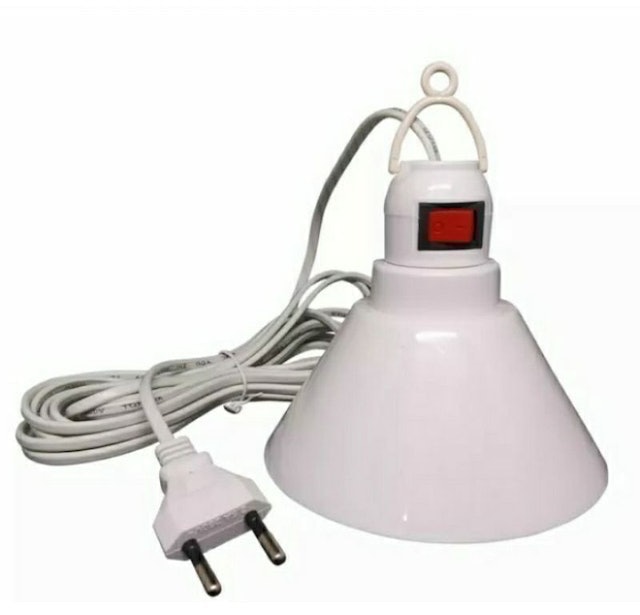 Fitting Gantung Lampu WD E27 Saklar On Off