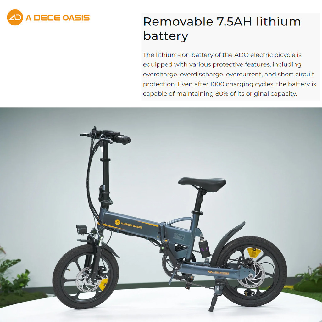 ADO E-Bike ADO E-Bike Folding Electric Mountain Bike A16 XE