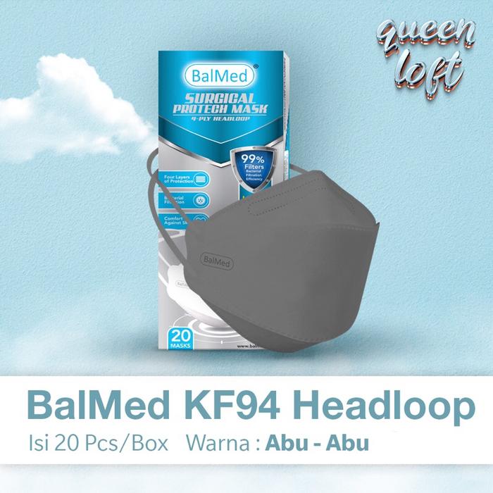 Balaraja Metalindo BalMed Surgical Protech Mask KF94 Headloop