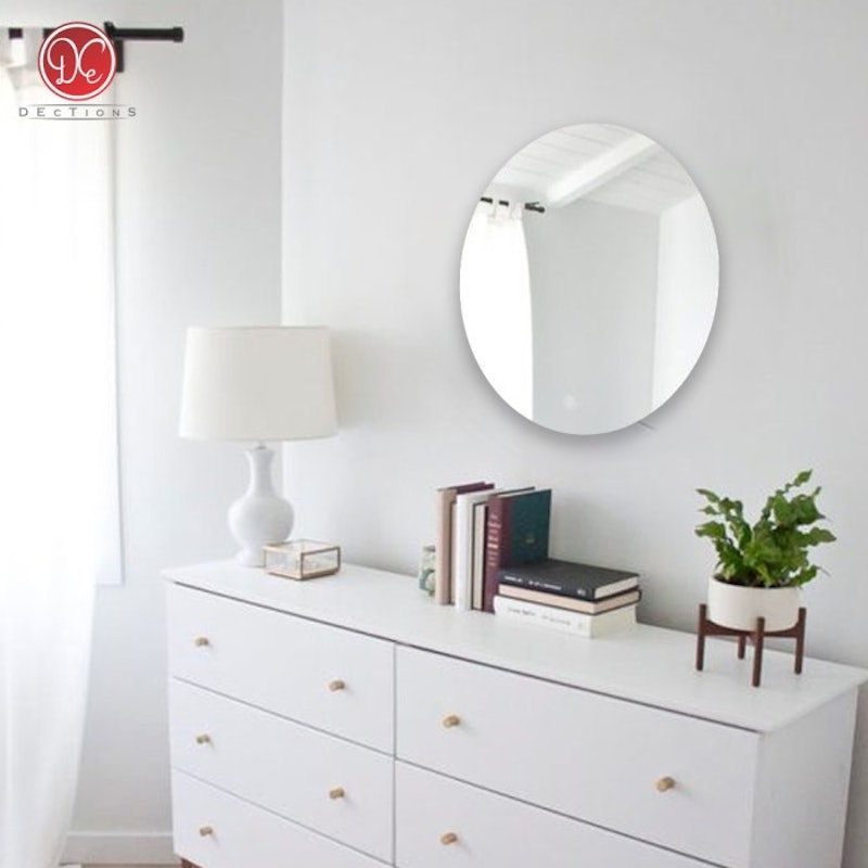 Aesthetic Round Mirror Frameless 3
