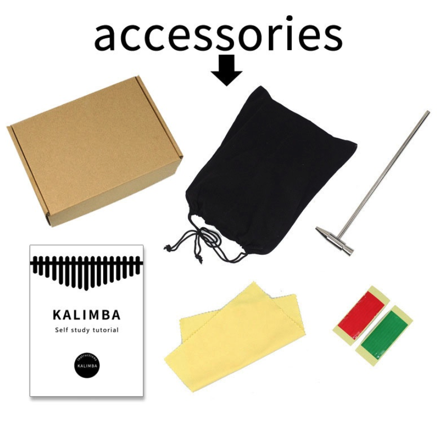 17 Key Thumb Piano Set Musical Instrument With Beating Hammer 3
