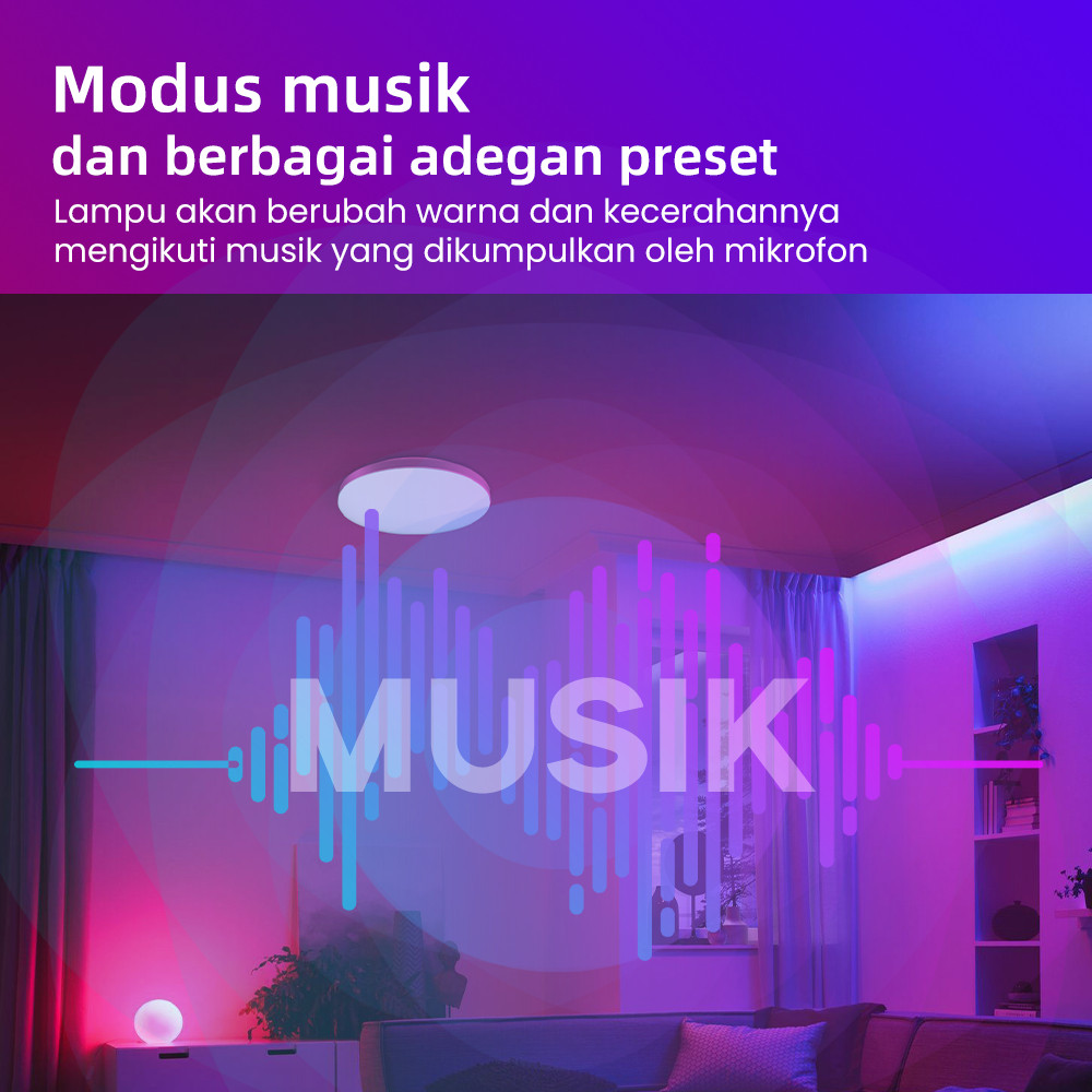  Han River 36W APP Lampu LED Plafon