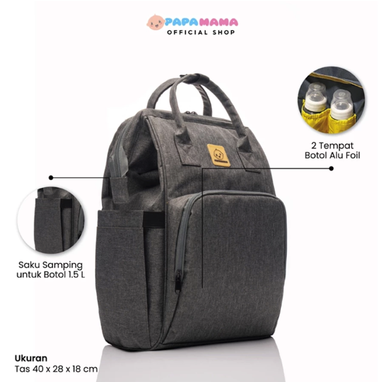 Papamama Lona Diaper Bag 4