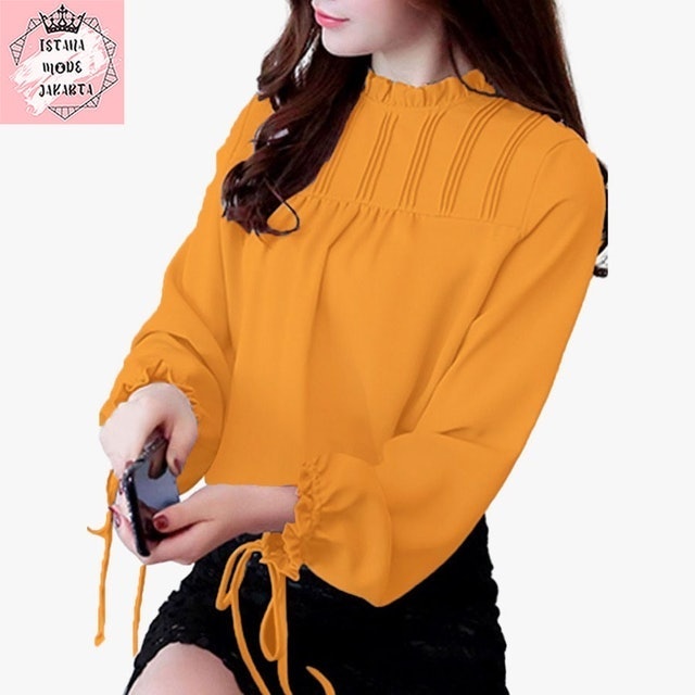  Istana Mode Jakarta Korean Style Blouse Lengan Panjang