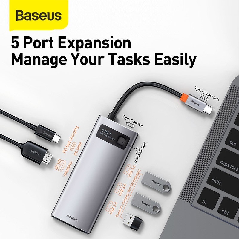 Baseus USB Type C Hub to HDMI 4K 3.0 PD Fast Charging 2