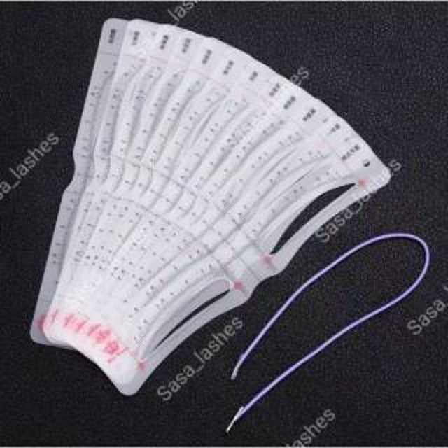 Eyebrow Ruler Set 12 Pcs