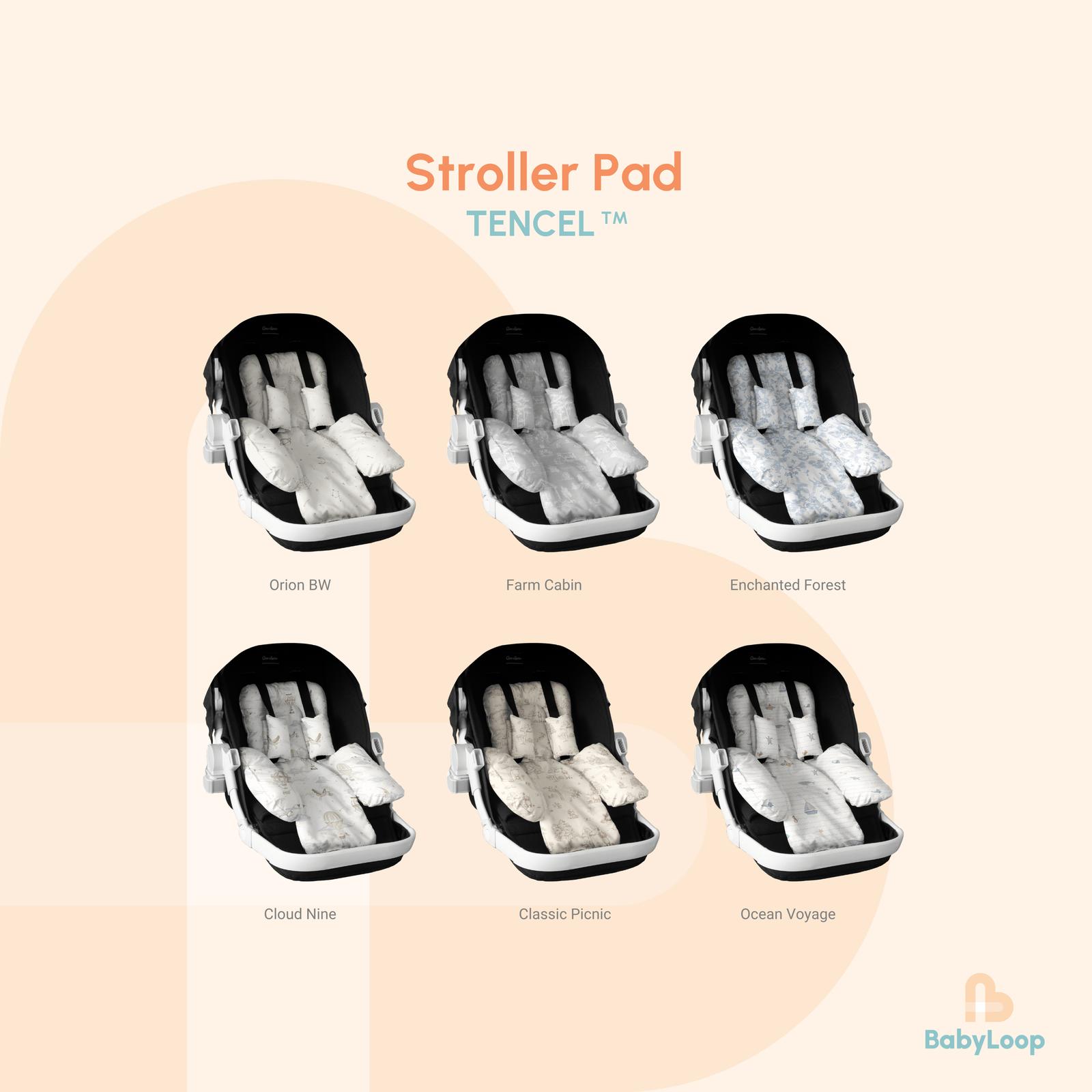 Baby Loop Baby Loop Stroller Pad Tencel Silk