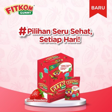 SOHO Industri Pharmasi  Fitkom Gummy Strawberry Funtasy
