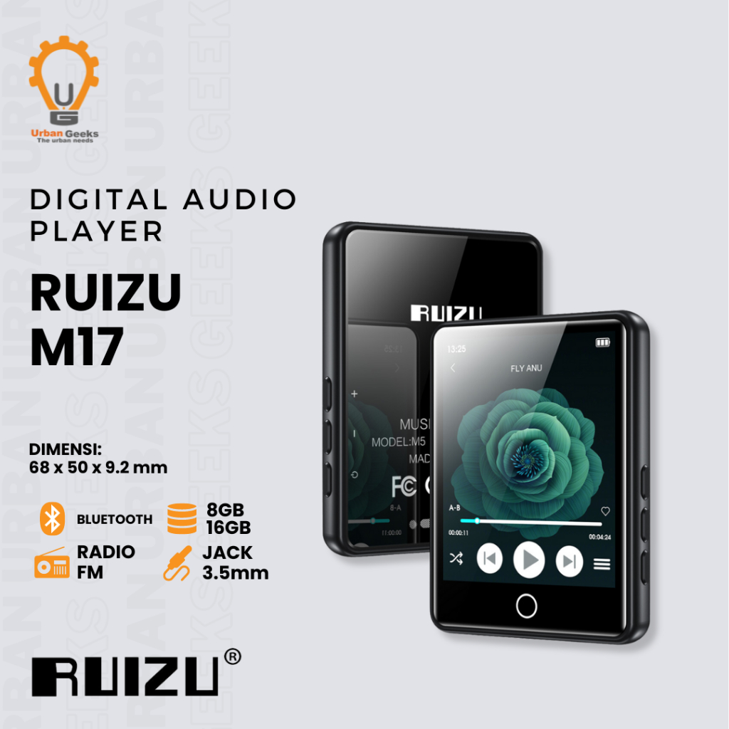 Ruizu Tek Ruizu MP3 Player 16GB  M17