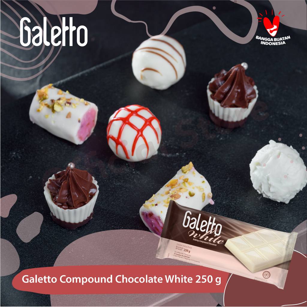Gandum Mas Kencana Galetto Baking Compound Chocolate - White Compound
