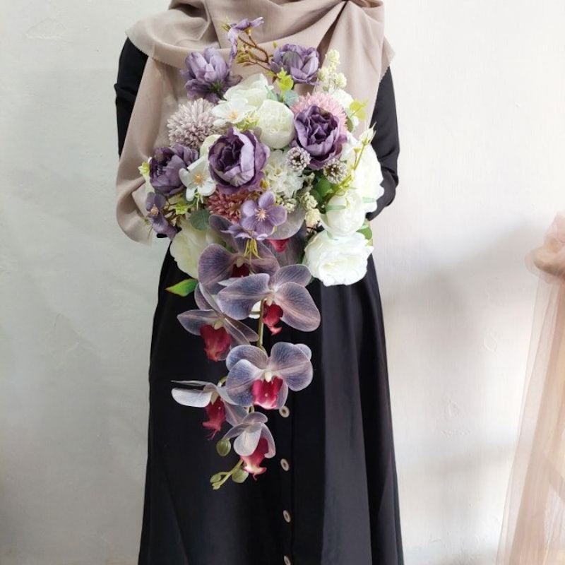 Rishala Flower Buket Wedding Juntai Cascade 3
